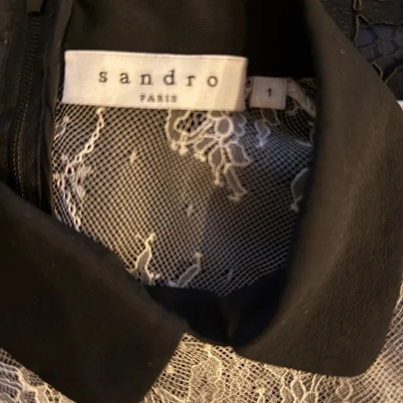 Sandro Gray Mini Pencil Dress for Cocktail - Picture 4 of 4